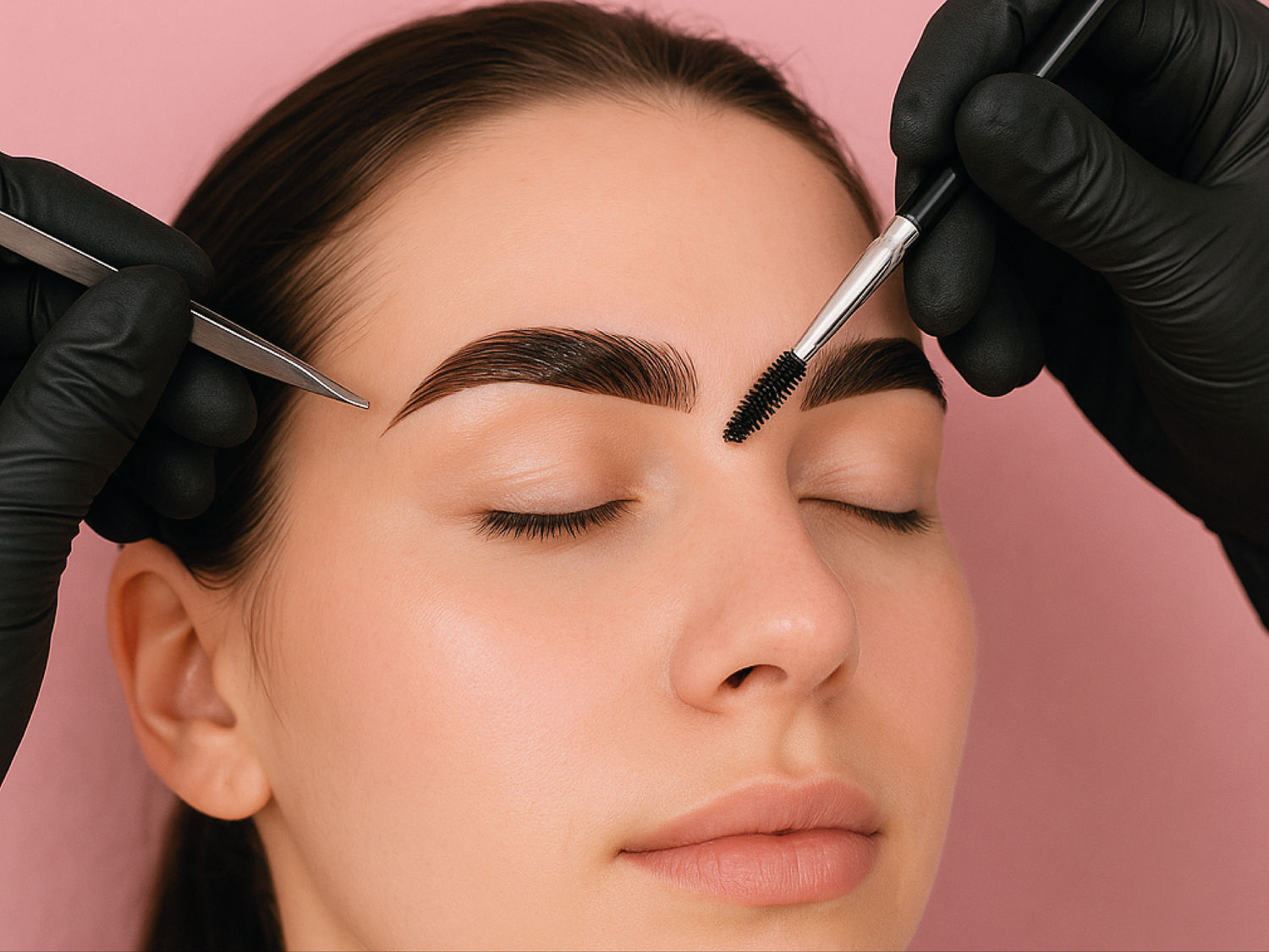 Eyebrows design and tinting